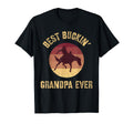 Best Buckin Grandpa Ever Western T-Shirt - Minimalist Print Men Women - T-Shirt, Sweatshirt, Hoodie