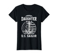 Proud Daughter Us Sailor Anchor Flag T-Shirt - Custom Art Print Men Women - T-Shirt, Sweatshirt, Hoodie