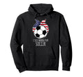 I Just Wanna Play Soccer Bandana Hoodie - Aesthetic Graphic for Adults - T-Shirt, Sweatshirt, Hoodie