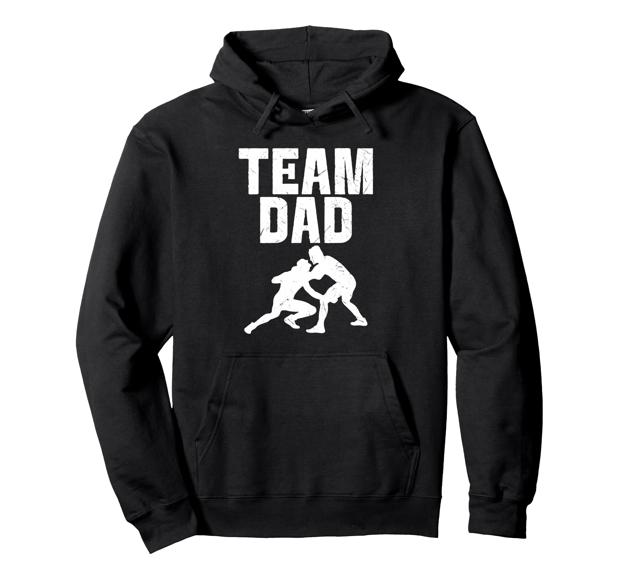 Wrestling Dad Proud Game Day Hoodie - Casual Everyday Wear for Adults - T-Shirt, Sweatshirt, Hoodie