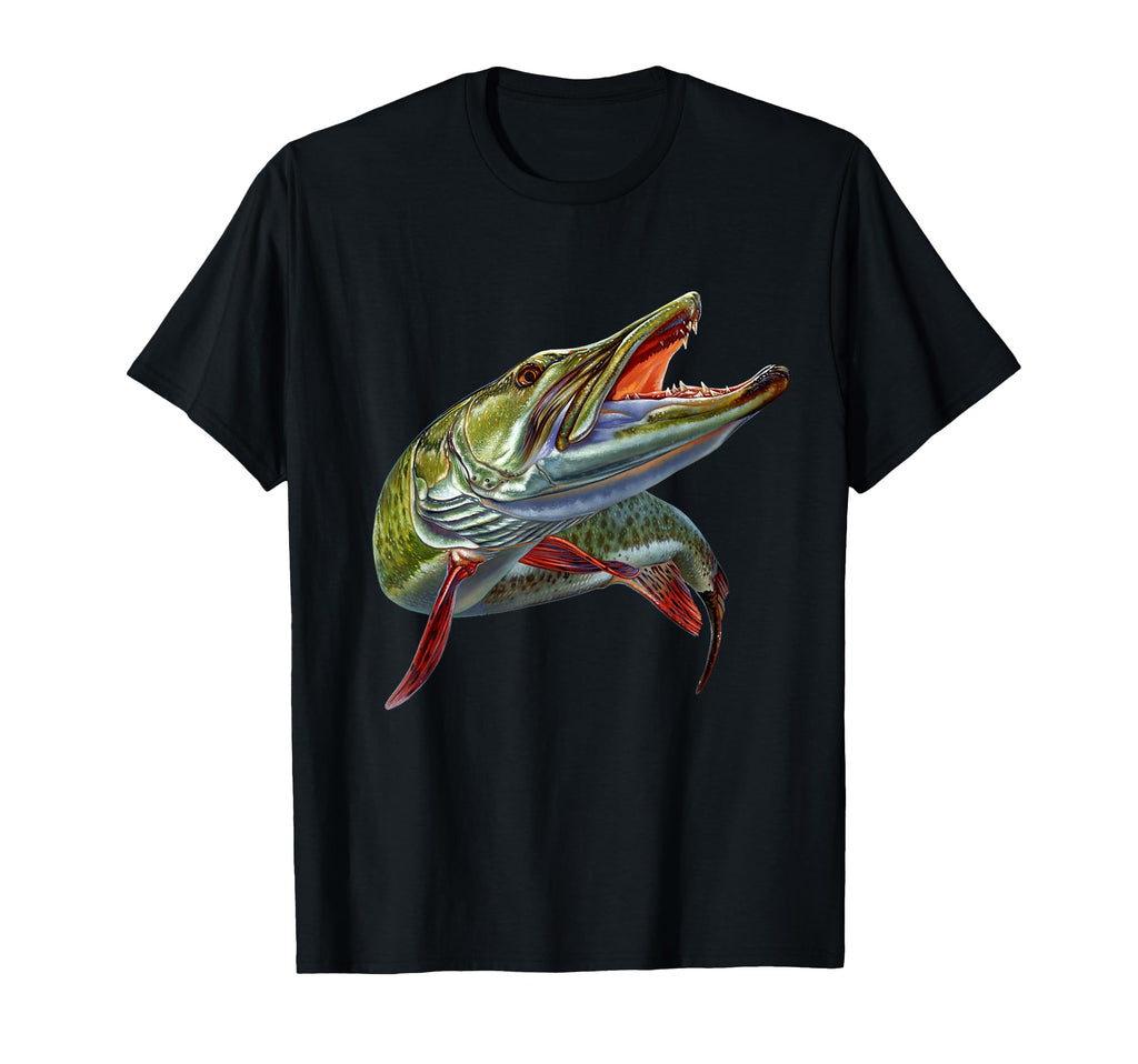 Muskie Hunter Musky Fisherman Lure Fly T-Shirt - Fun Novelty Design Unisex - T-Shirt, Sweatshirt, Hoodie