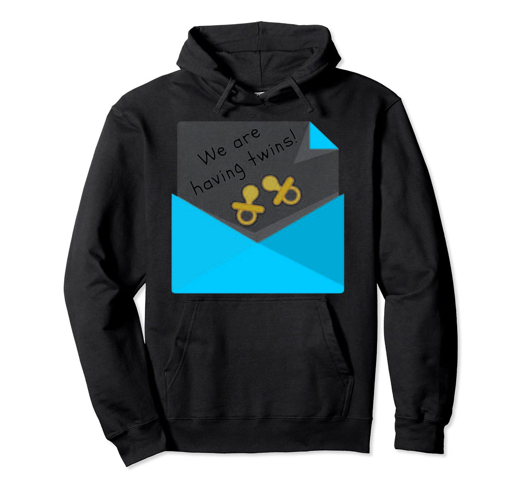 We Are Having Twins Gift Mom Dad Hoodie - Unique Graphic for Adults - T-Shirt, Sweatshirt, Hoodie