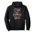 Dad Birthday Tie Dye Colorful Matching Hoodie - Streetwear Style Unisex - T-Shirt, Sweatshirt, Hoodie