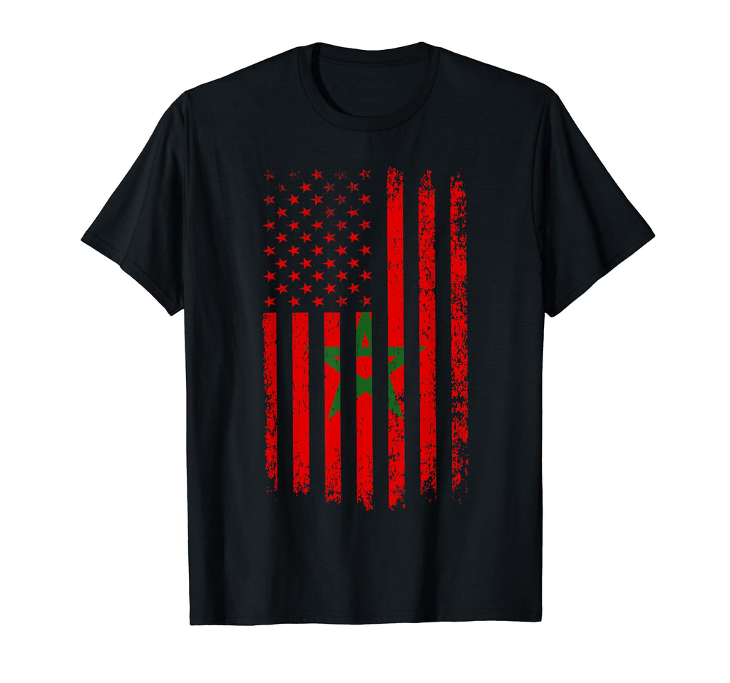 Moorish American Morocco Flag Moroccan T-Shirt - Aesthetic Graphic Unisex - T-Shirt, Sweatshirt, Hoodie