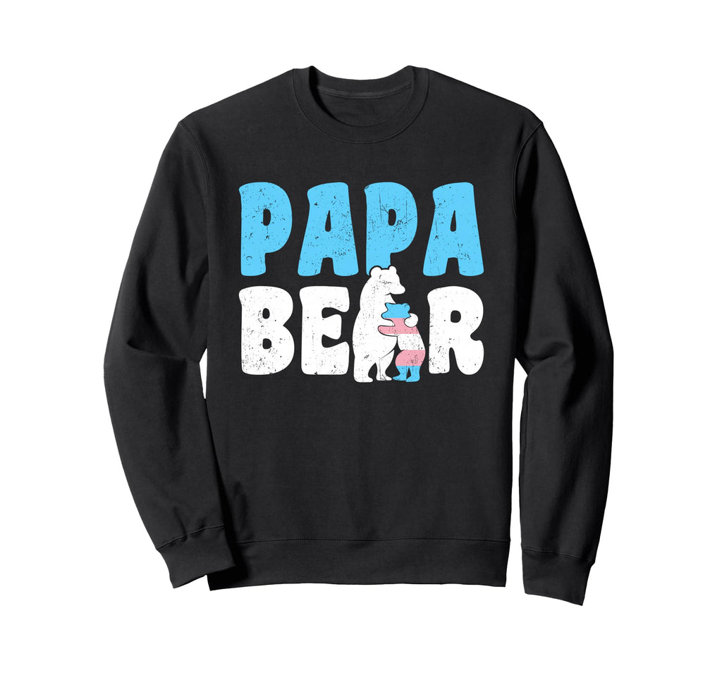 Papa Bear Lgbtq Trans Child Sweatshirt - Casual Everyday Wear Men Women - T-Shirt, Sweatshirt, Hoodie