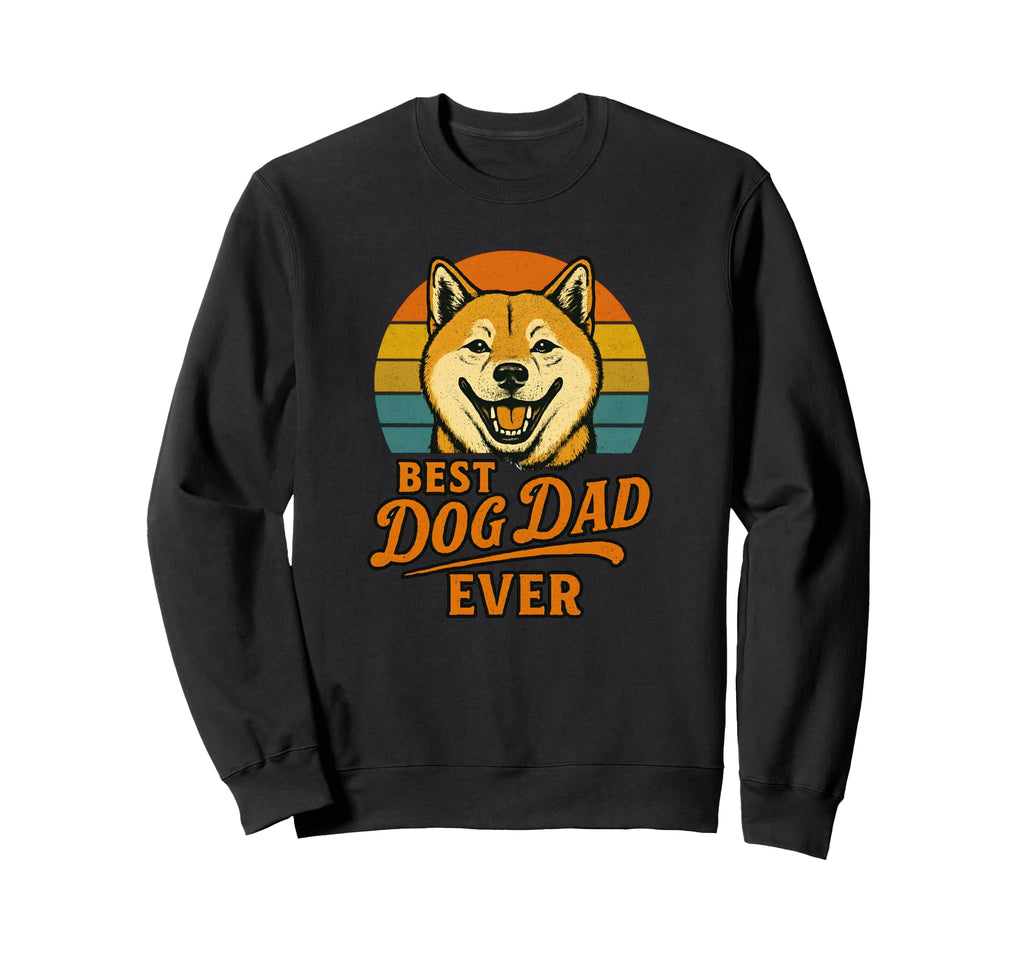 Shiba Ina Dad Best Dog Dad Ever And Sweatshirt - Unique Graphic Unisex - T-Shirt, Sweatshirt, Hoodie