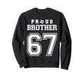 Number 67 Custom Proud Soccer Futbol Sweatshirt - Aesthetic Graphic Unisex - T-Shirt, Sweatshirt, Hoodie