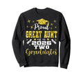 Proud Great Aunt Two 2026 Sweatshirt - Novelty Apparel for Adults - T-Shirt, Sweatshirt, Hoodie