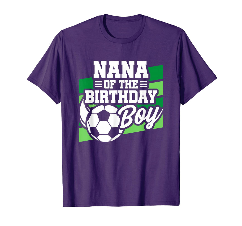 Soccer Birthday Birthday Nana Soccer T-Shirt - Aesthetic Graphic Men Women - T-Shirt, Sweatshirt, Hoodie