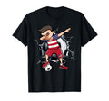 Dabbing Soccer America Football Fans T-Shirt - Novelty Apparel Men Women - T-Shirt, Sweatshirt, Hoodie