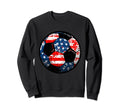 4Th July Usa Flag Soccer Patriotic Sweatshirt - Minimalist Print Unisex - T-Shirt, Sweatshirt, Hoodie