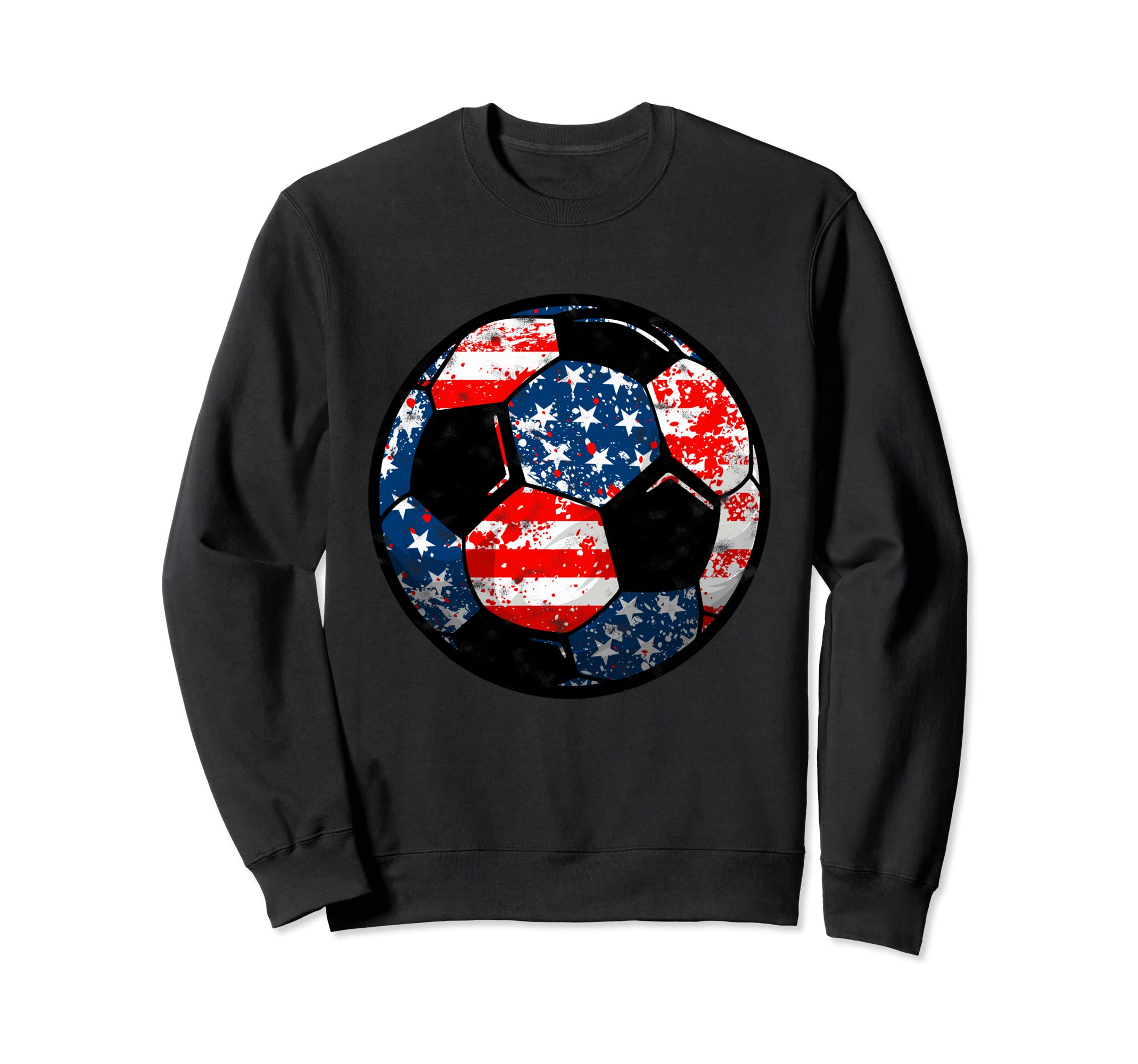 4Th July Usa Flag Soccer Patriotic Sweatshirt - Minimalist Print Unisex - T-Shirt, Sweatshirt, Hoodie