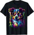 Australian Shepherd Lovers Pop Art Funny - Adult & Kids T-Shirts, Sweatshirts & Hoodies apparel design preview 1