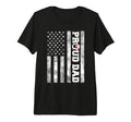 Mens Proud Dad American Flag Funny T-Shirt - Aesthetic Graphic for Adults - T-Shirt, Sweatshirt, Hoodie