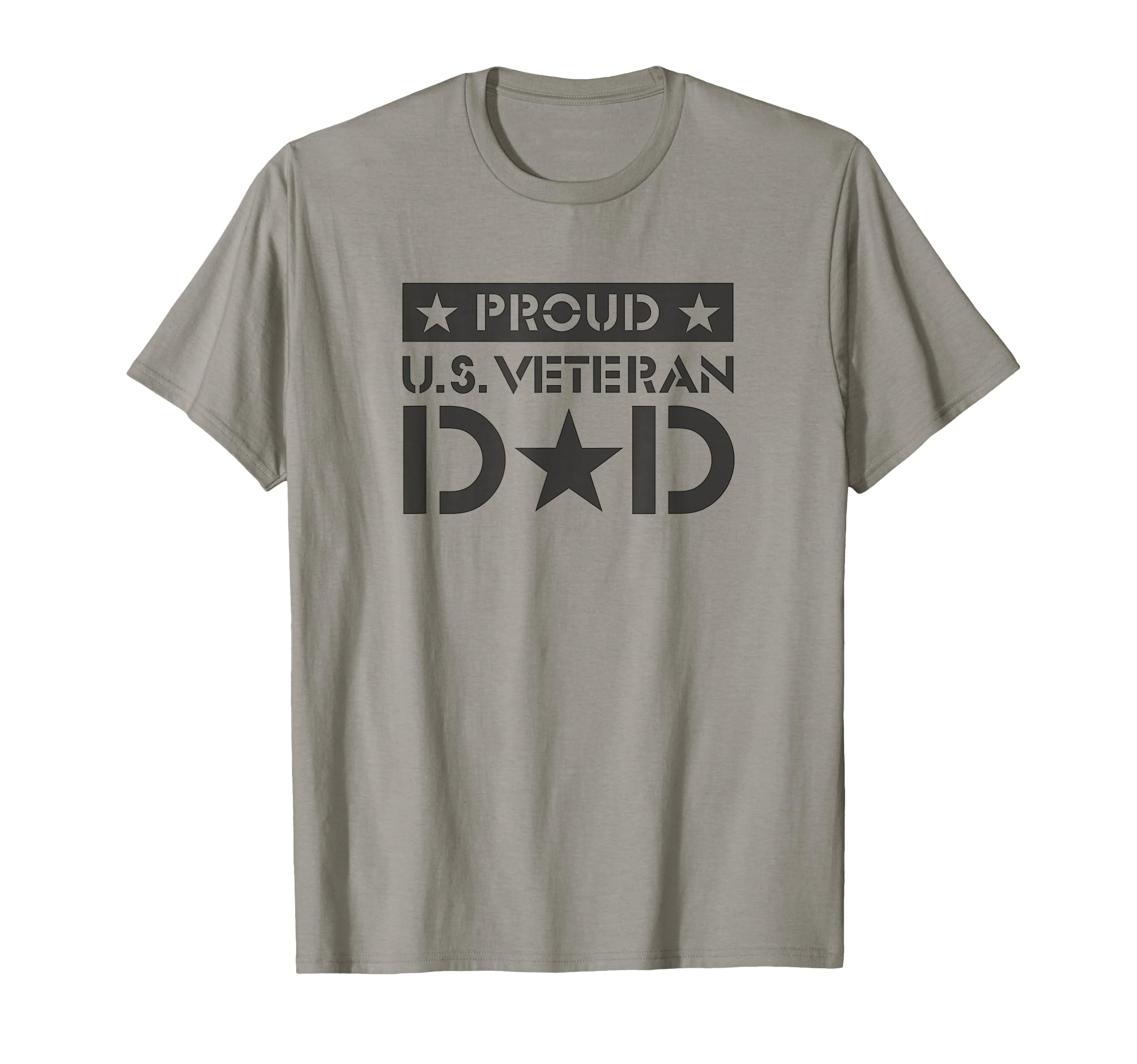 Mens Fathers Day Proud U S Veteran Dad Star T-Shirt - Trendy Graphic Unisex - T-Shirt, Sweatshirt, Hoodie