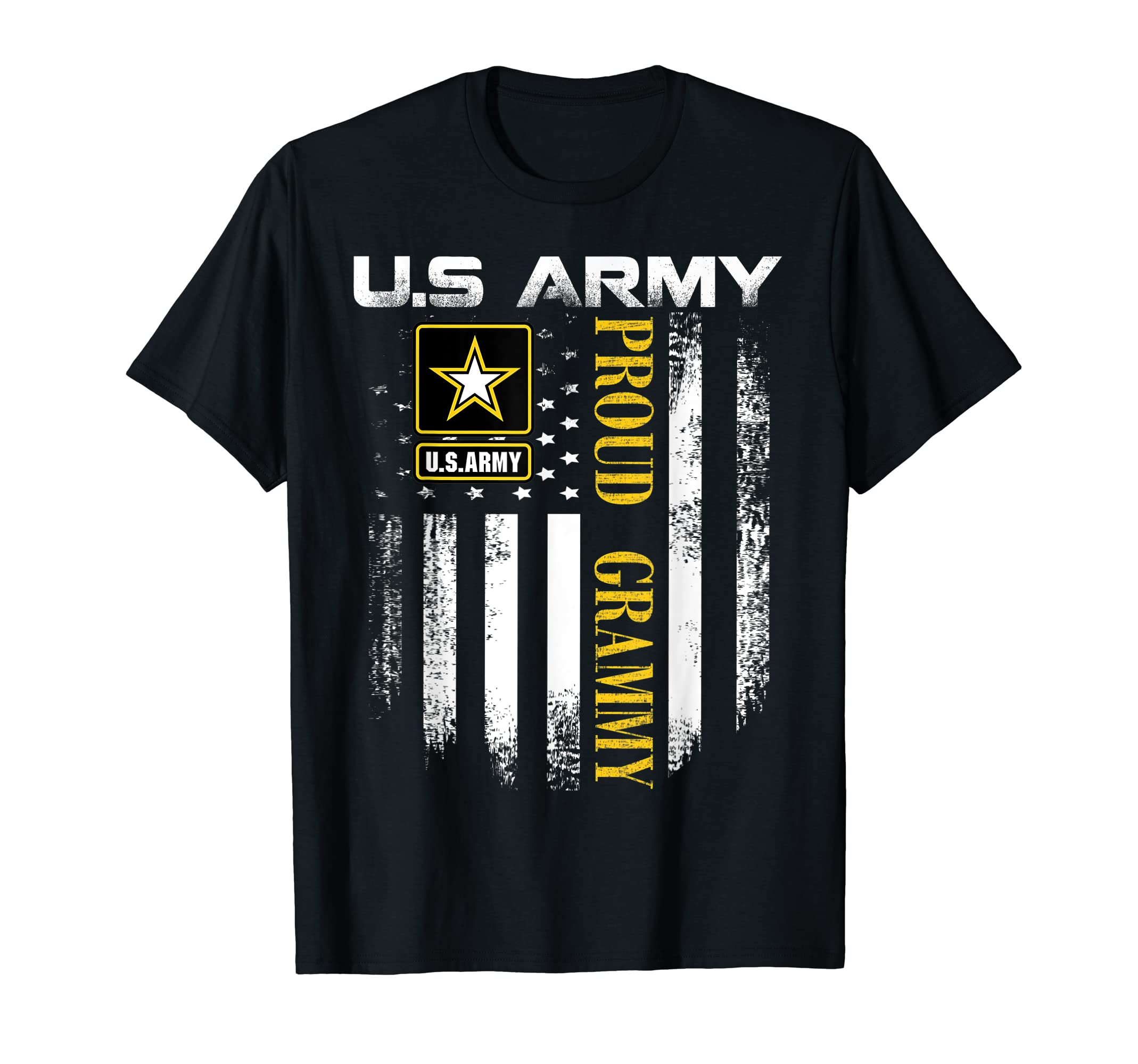 U S Army Proud Grammy American Flag Gift T-Shirt - Unique Graphic Unisex - T-Shirt, Sweatshirt, Hoodie
