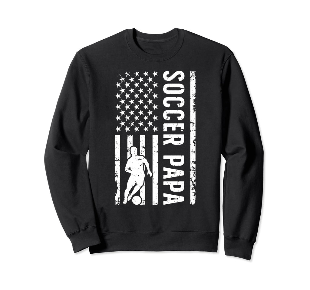 Soccer Papa Grandpa Papa Soccer Sweatshirt - Aesthetic Graphic Unisex - T-Shirt, Sweatshirt, Hoodie
