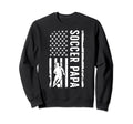 Soccer Papa Grandpa Papa Soccer Sweatshirt - Aesthetic Graphic Unisex - T-Shirt, Sweatshirt, Hoodie