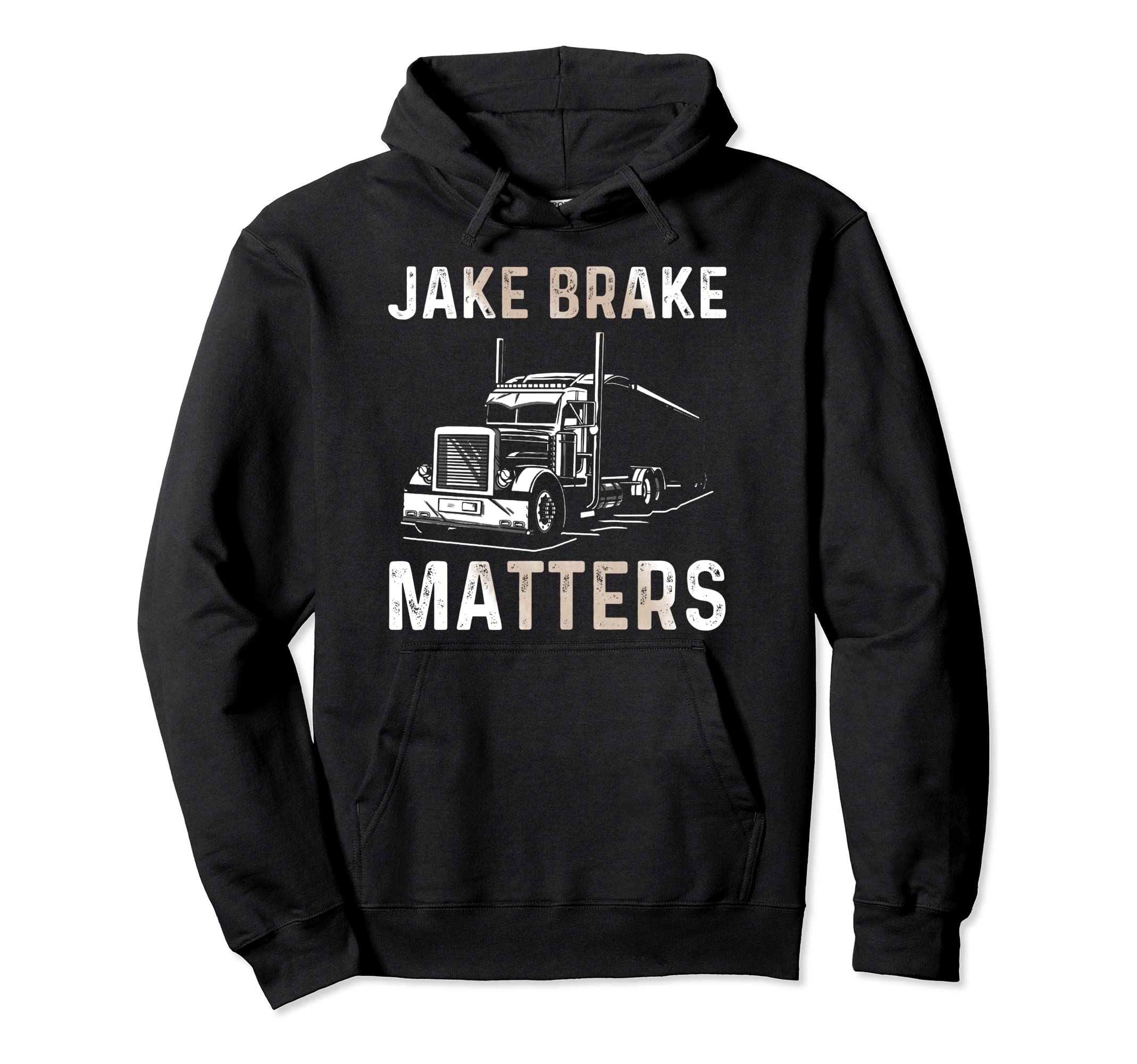 Truck Driver Semi Trailer Truckin Dad Big Hoodie - Unique Graphic Unisex - T-Shirt, Sweatshirt, Hoodie