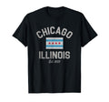 Chicago Illinois Est 1833 T-Shirt - Aesthetic Graphic Men Women - T-Shirt, Sweatshirt, Hoodie