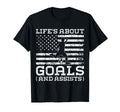 Lifes About Goals And Assists Soccer T-Shirt - Graphic Print Men Women - T-Shirt, Sweatshirt, Hoodie