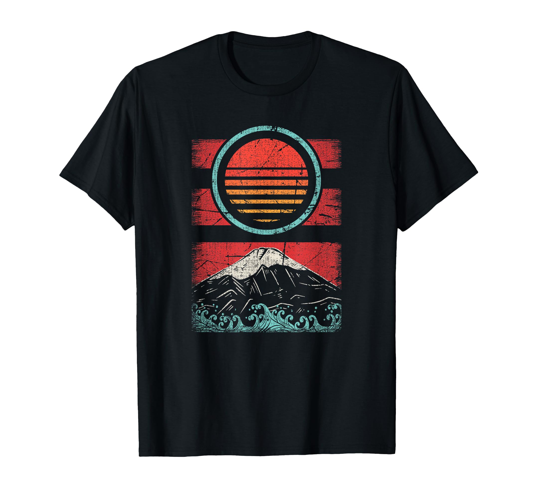 Japan Mt Fuji 80S Gift T-Shirt - Fun Novelty Design Men Women - T-Shirt, Sweatshirt, Hoodie