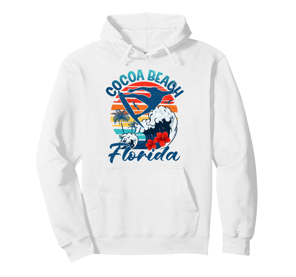 Cocoa Beach Florida Tropical Beach Hoodie - Trendy Graphic Men Women - T-Shirt, Sweatshirt, Hoodie