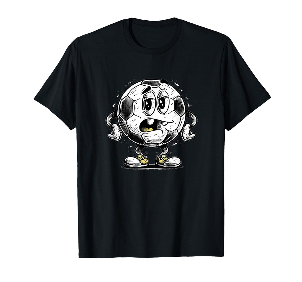 Funny Cartoon Ball Costume Soccer T-Shirt - Casual Everyday Wear Unisex - T-Shirt, Sweatshirt, Hoodie