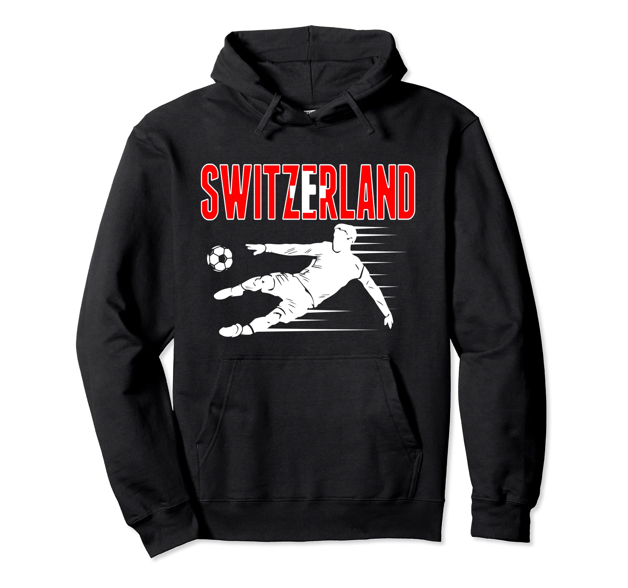 Switzerland Soccer Fans Jersey Swiss Hoodie - Custom Art Print for Adults - T-Shirt, Sweatshirt, Hoodie