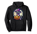 Halloween Great Dane Witch Hat Jack Hoodie - Fun Novelty Design Men Women - T-Shirt, Sweatshirt, Hoodie