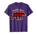 Daddy Bear Red Plaid Pajama Family T-Shirt - Minimalist Print Men Women - T-Shirt, Sweatshirt, Hoodie