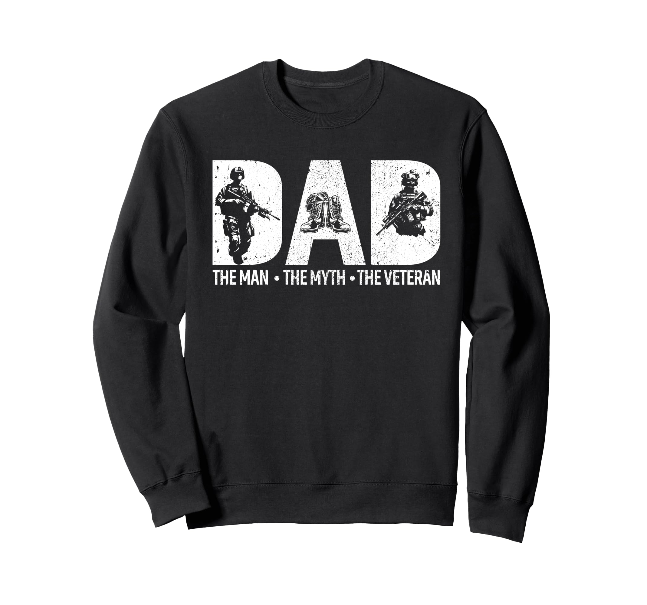 Us Veteran Dad Fathers Day Us Sweatshirt - Aesthetic Graphic for Adults - T-Shirt, Sweatshirt, Hoodie
