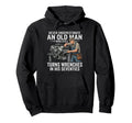 Never Underestimate Old Who Still Turns Hoodie - Aesthetic Graphic Unisex - T-Shirt, Sweatshirt, Hoodie
