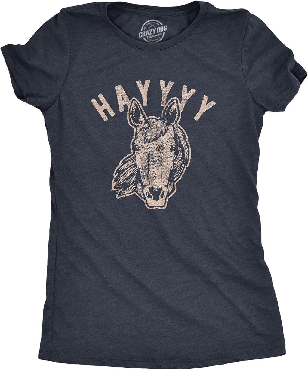 Womens Hayyy Funny Hay is for Horses Hello Sarcastic - Adult & Kids T-Shirts, Sweatshirts & Hoodies apparel design preview 1