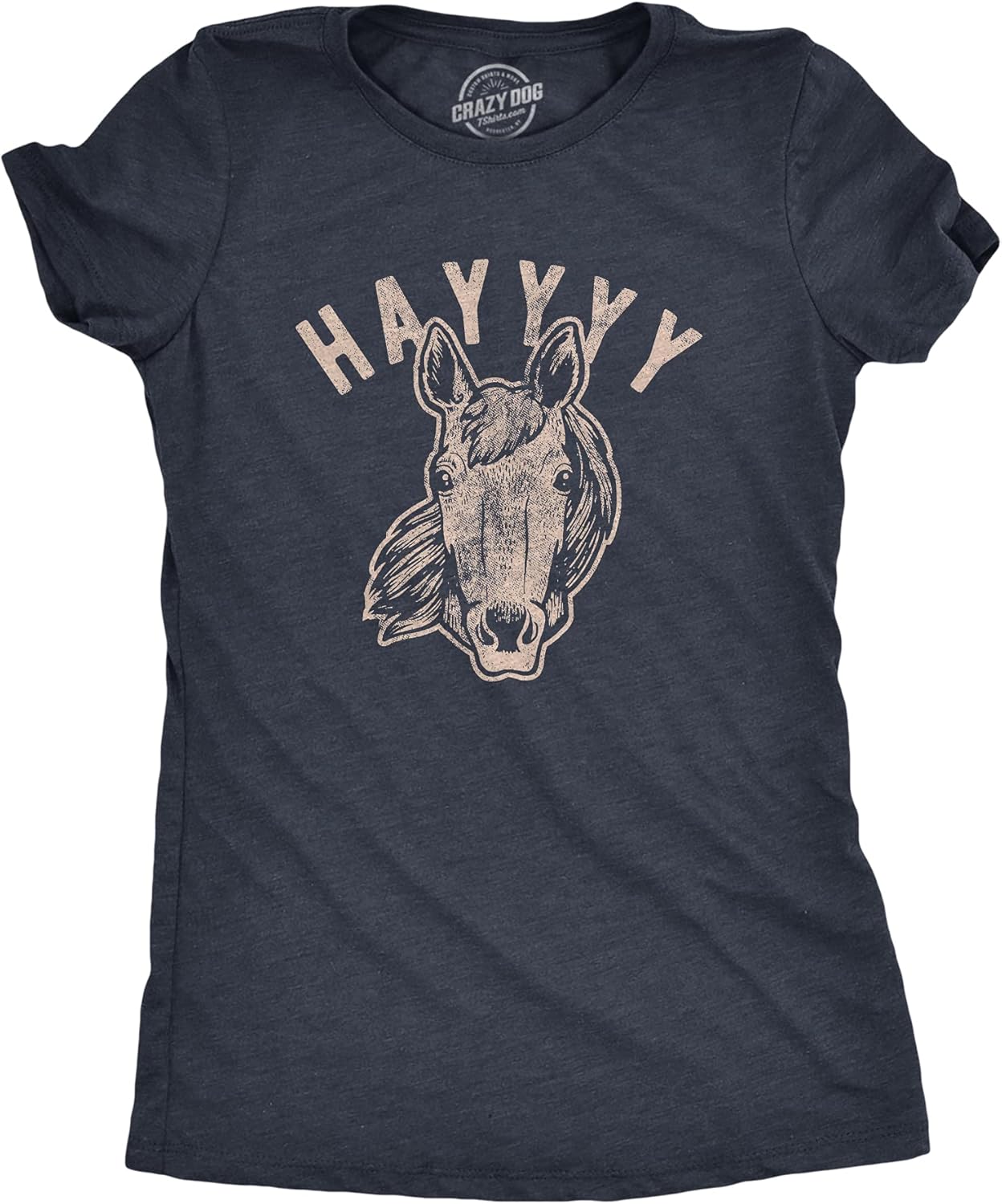 Womens Hayyy Funny Hay is for Horses Hello Sarcastic - Adult & Kids T-Shirts, Sweatshirts & Hoodies apparel design preview 1