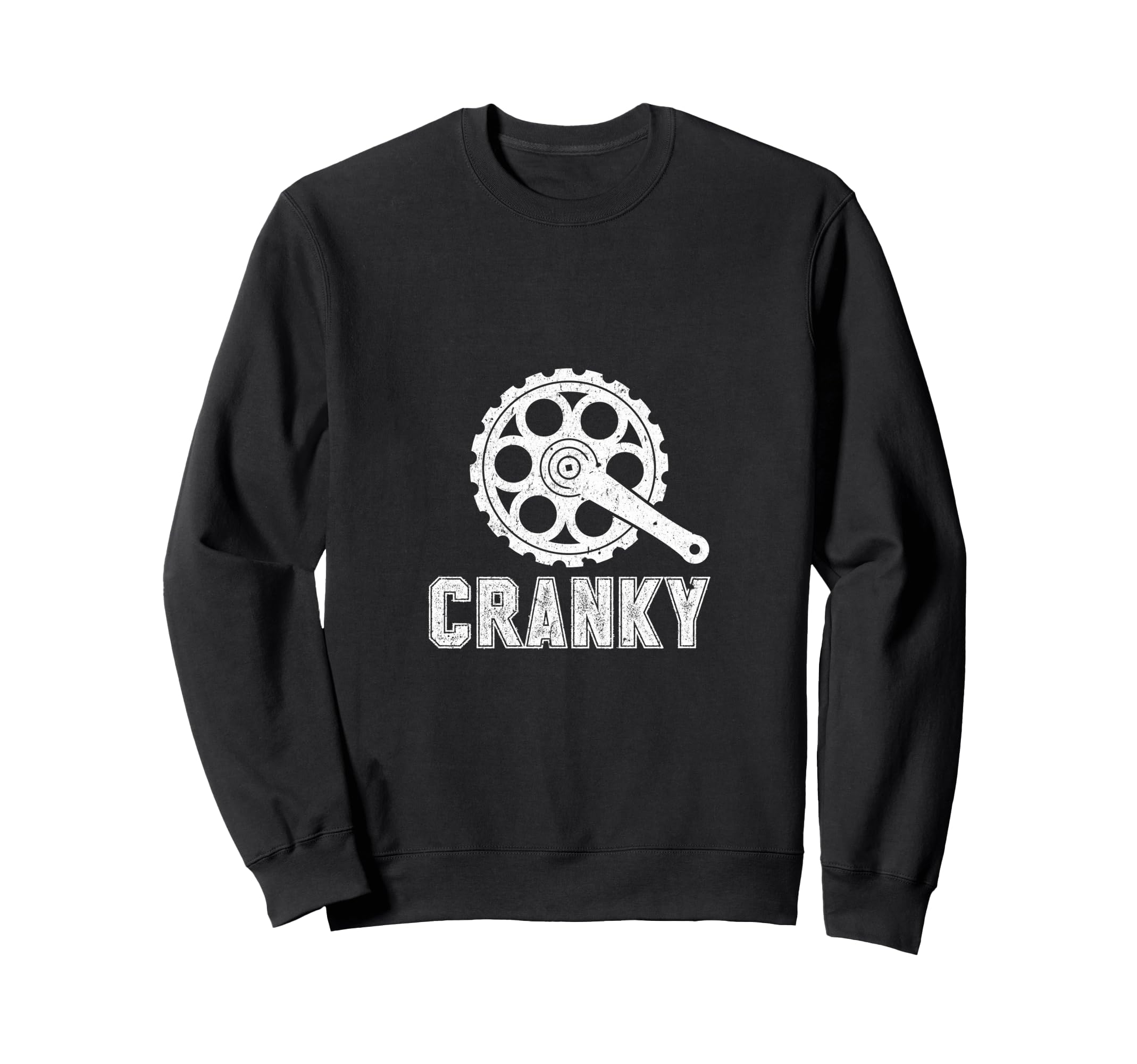 Cranky Bicycle Chain Cycling Funny Sweatshirt - Graphic Print Men Women - T-Shirt, Sweatshirt, Hoodie