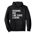 Husband Dad Line Judge Legend Volleyball Hoodie - Graphic Print Men Women - T-Shirt, Sweatshirt, Hoodie