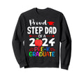Proud Step Dad 2024 Pre K Sweatshirt - Casual Everyday Wear for Adults - T-Shirt, Sweatshirt, Hoodie
