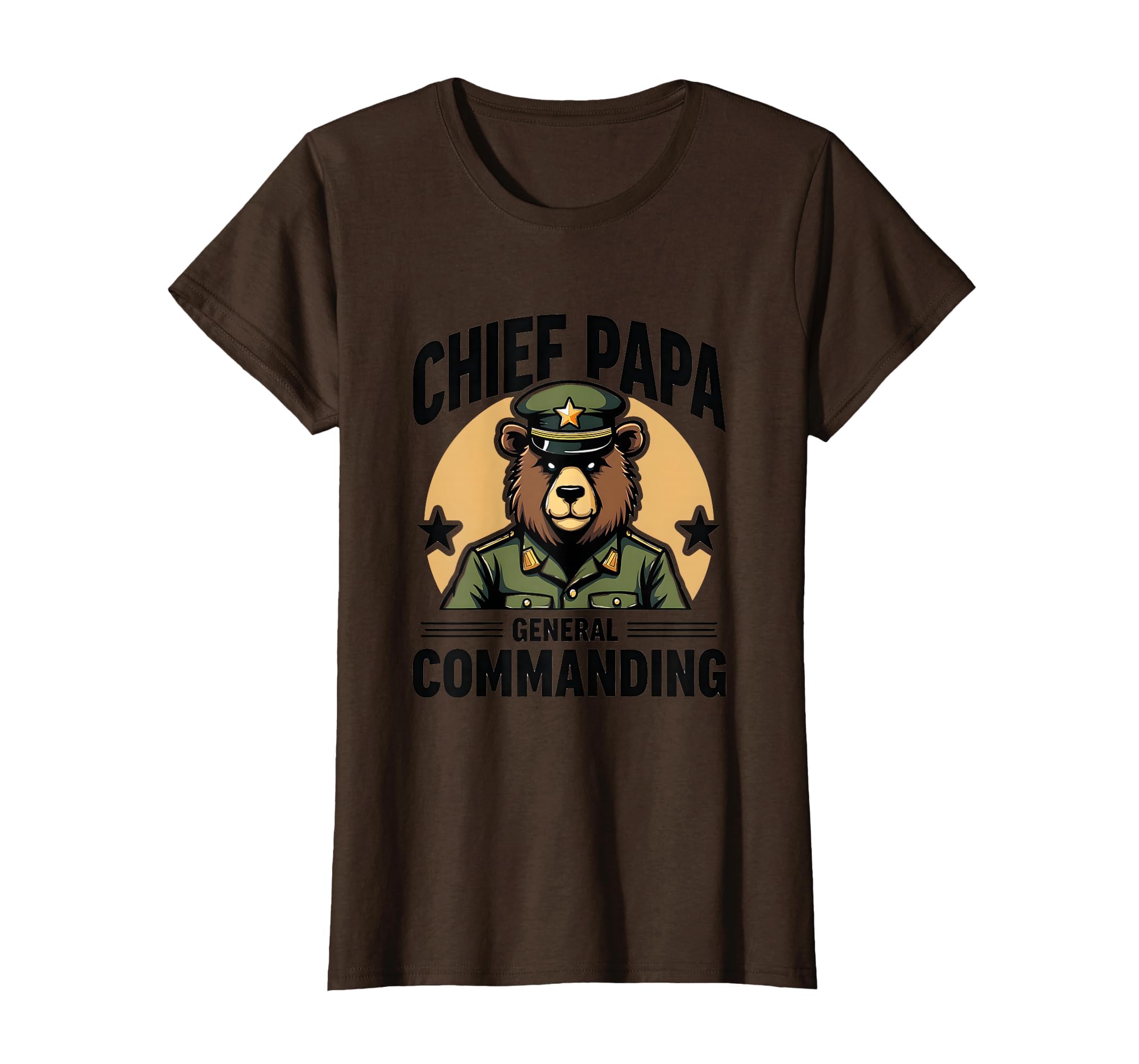 Chief Papa General Commanding T-Shirt - Casual Everyday Wear for Adults - T-Shirt, Sweatshirt, Hoodie