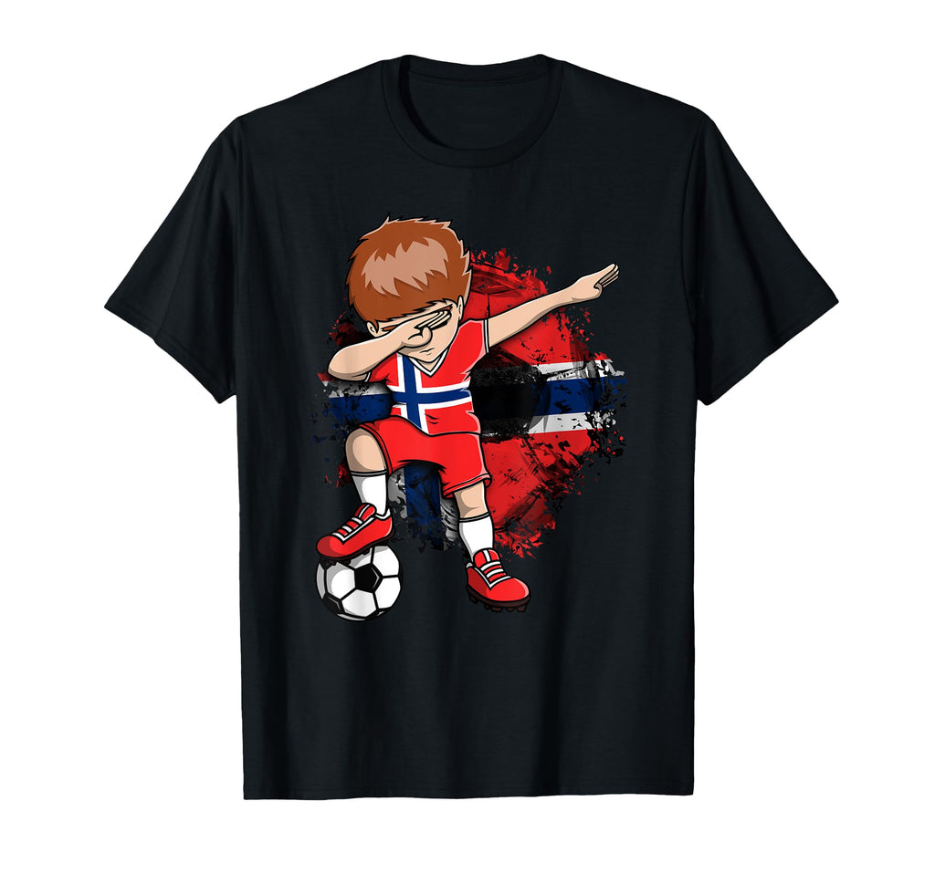Dabbing Soccer Norway Jersey T-Shirt - Fun Novelty Design for Adults - T-Shirt, Sweatshirt, Hoodie