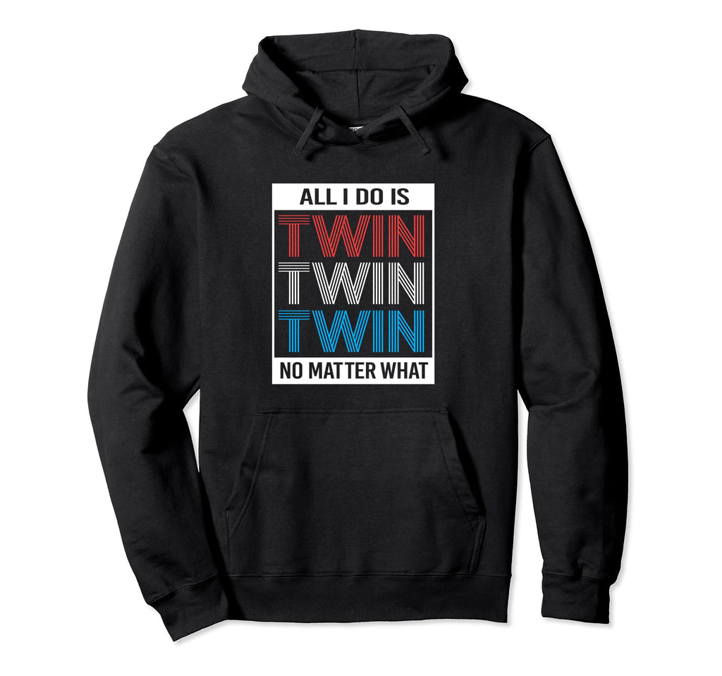 Twin Parent Birthday Fathers Day Hoodie - Minimalist Print for Adults - T-Shirt, Sweatshirt, Hoodie