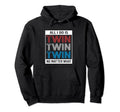 Twin Parent Birthday Fathers Day Hoodie - Minimalist Print for Adults - T-Shirt, Sweatshirt, Hoodie