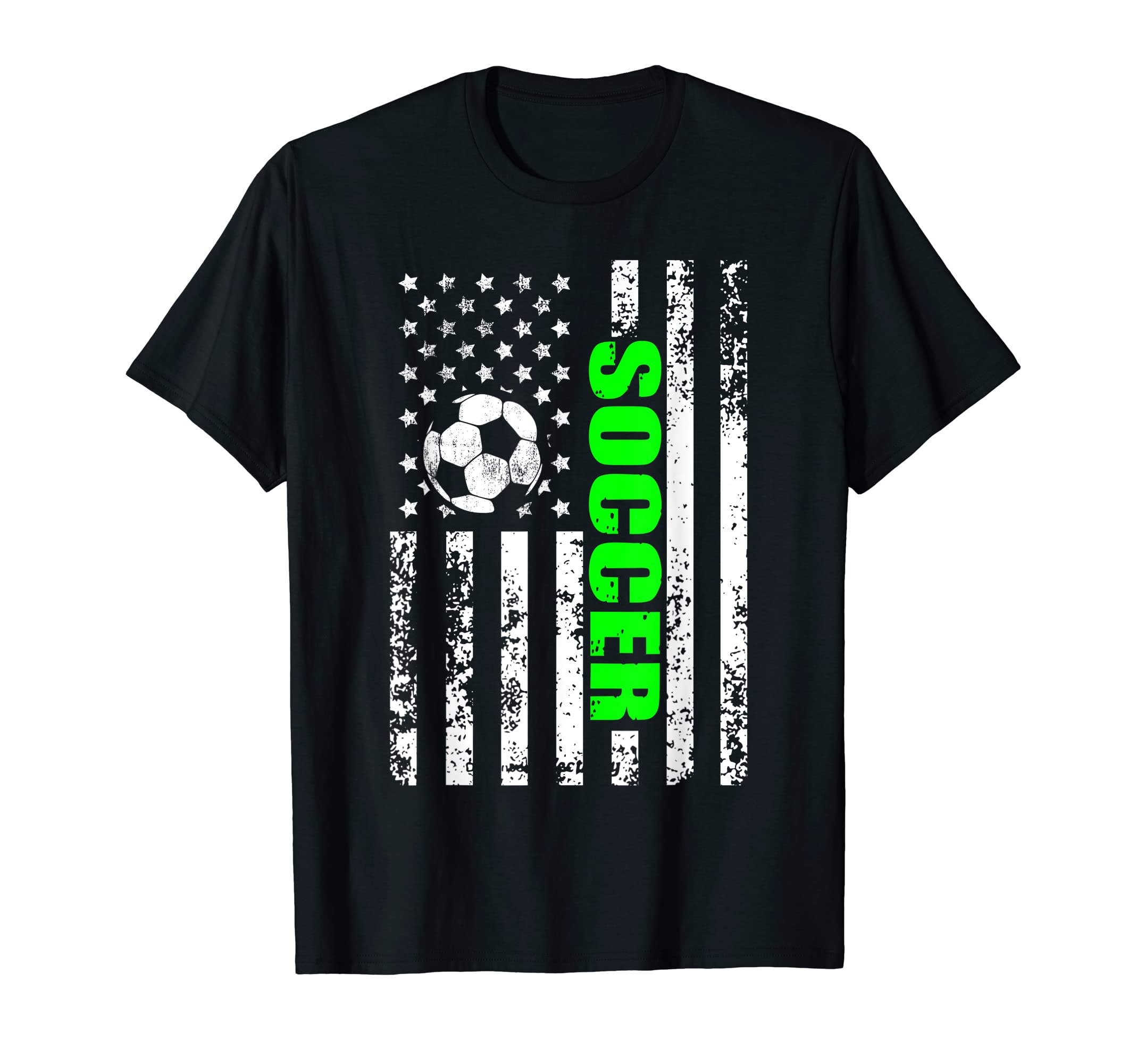 Us American Flag Soccer Patriotic T-Shirt - Novelty Apparel Men Women - T-Shirt, Sweatshirt, Hoodie