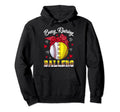 Busy Raising Ballers Baseball Hoodie - Casual Everyday Wear Men Women - T-Shirt, Sweatshirt, Hoodie