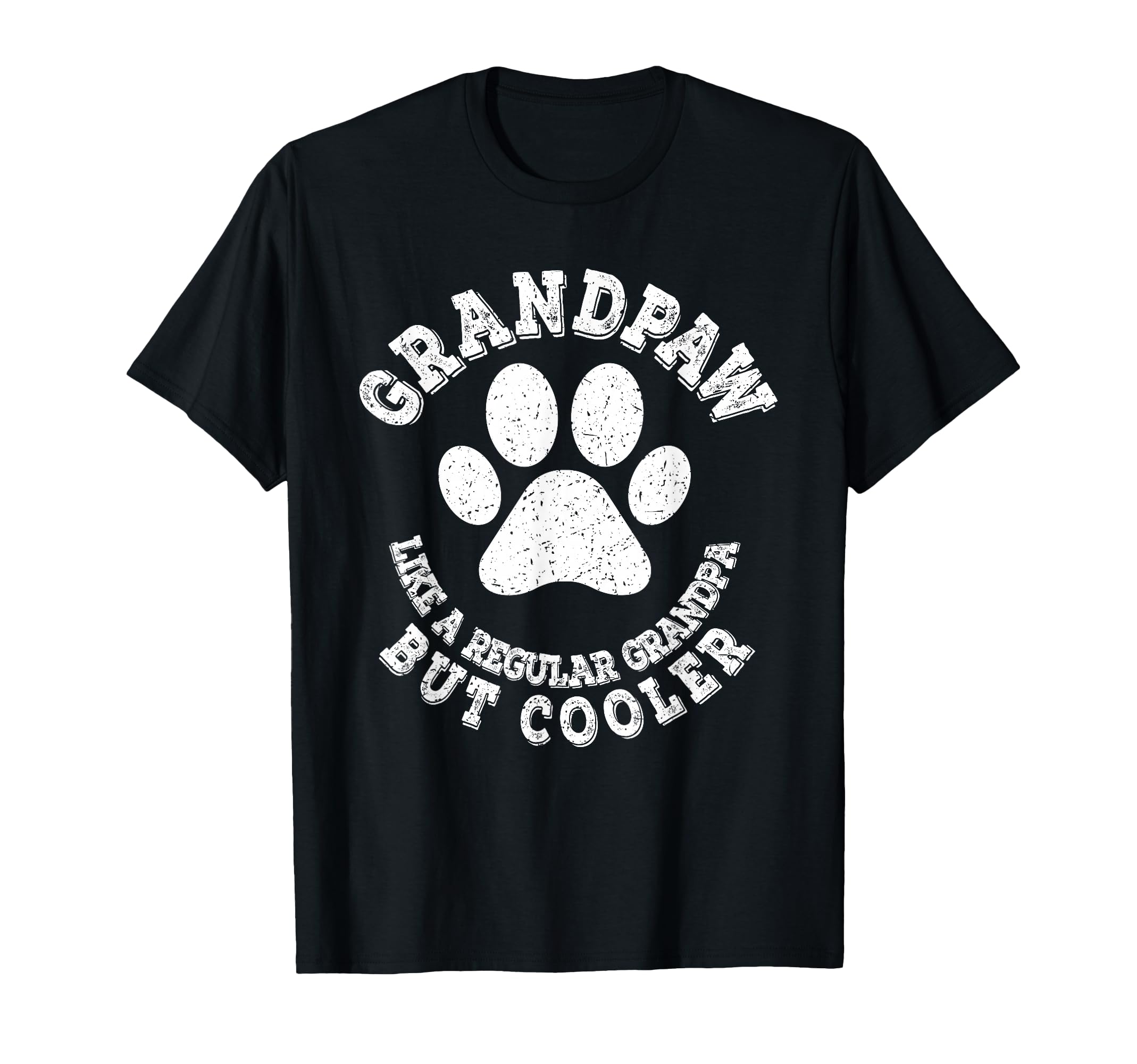 Grandpaw Dog Grandpa Grandfather T-Shirt - Minimalist Print for Adults - T-Shirt, Sweatshirt, Hoodie