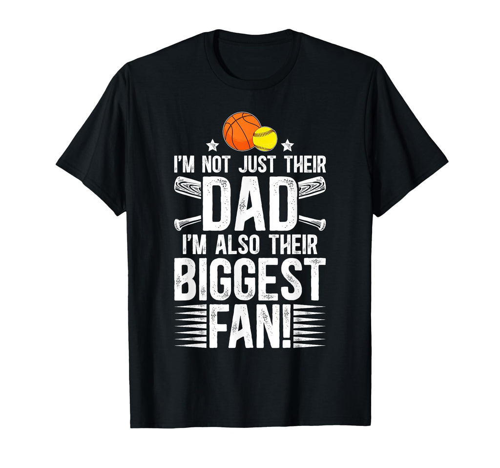Their Biggest Fan Softball Basketball T-Shirt - Novelty Apparel for Adults - T-Shirt, Sweatshirt, Hoodie