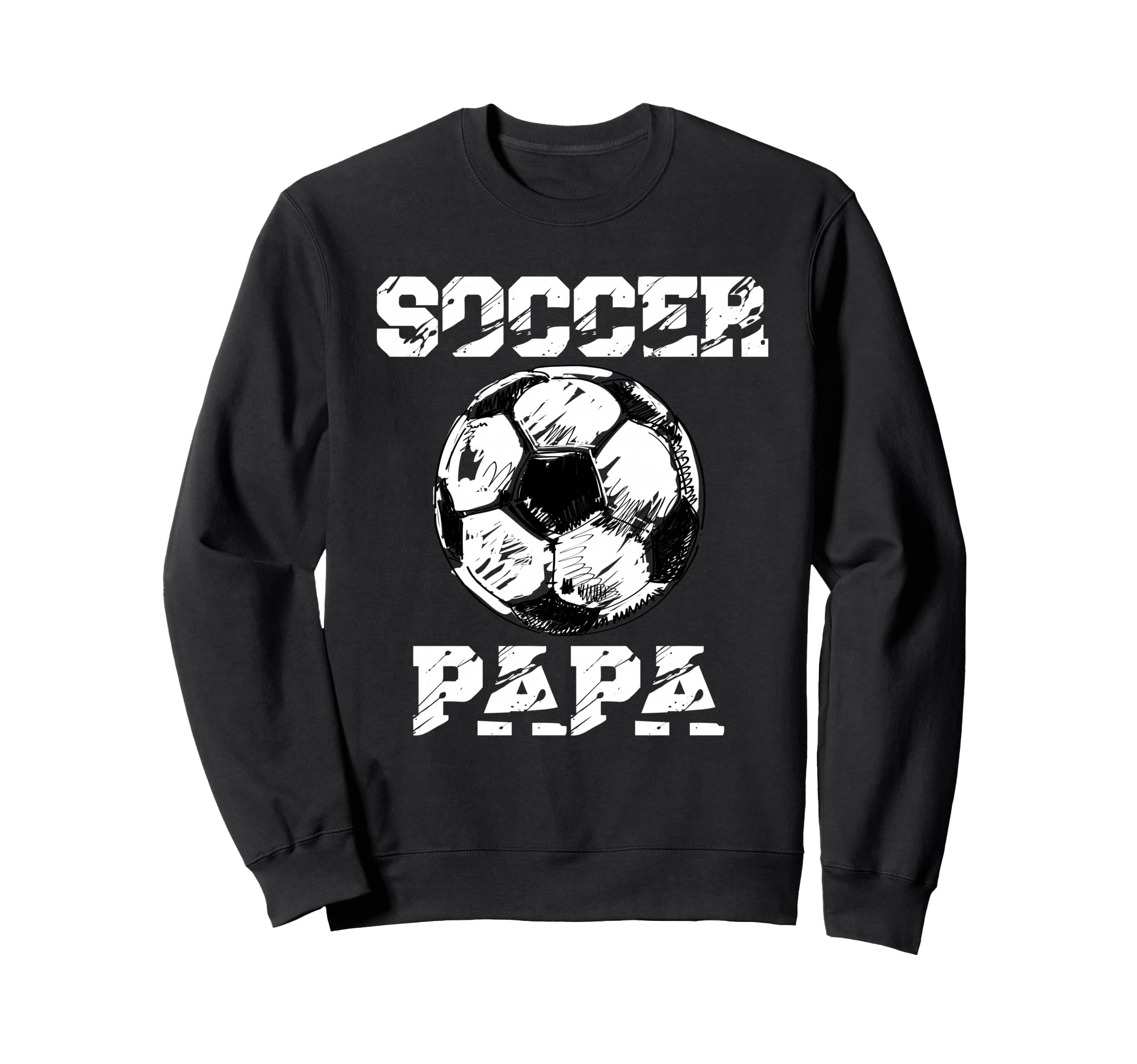 Soccer Papa Funny Soccer Player Papa Sweatshirt - Aesthetic Graphic Unisex - T-Shirt, Sweatshirt, Hoodie