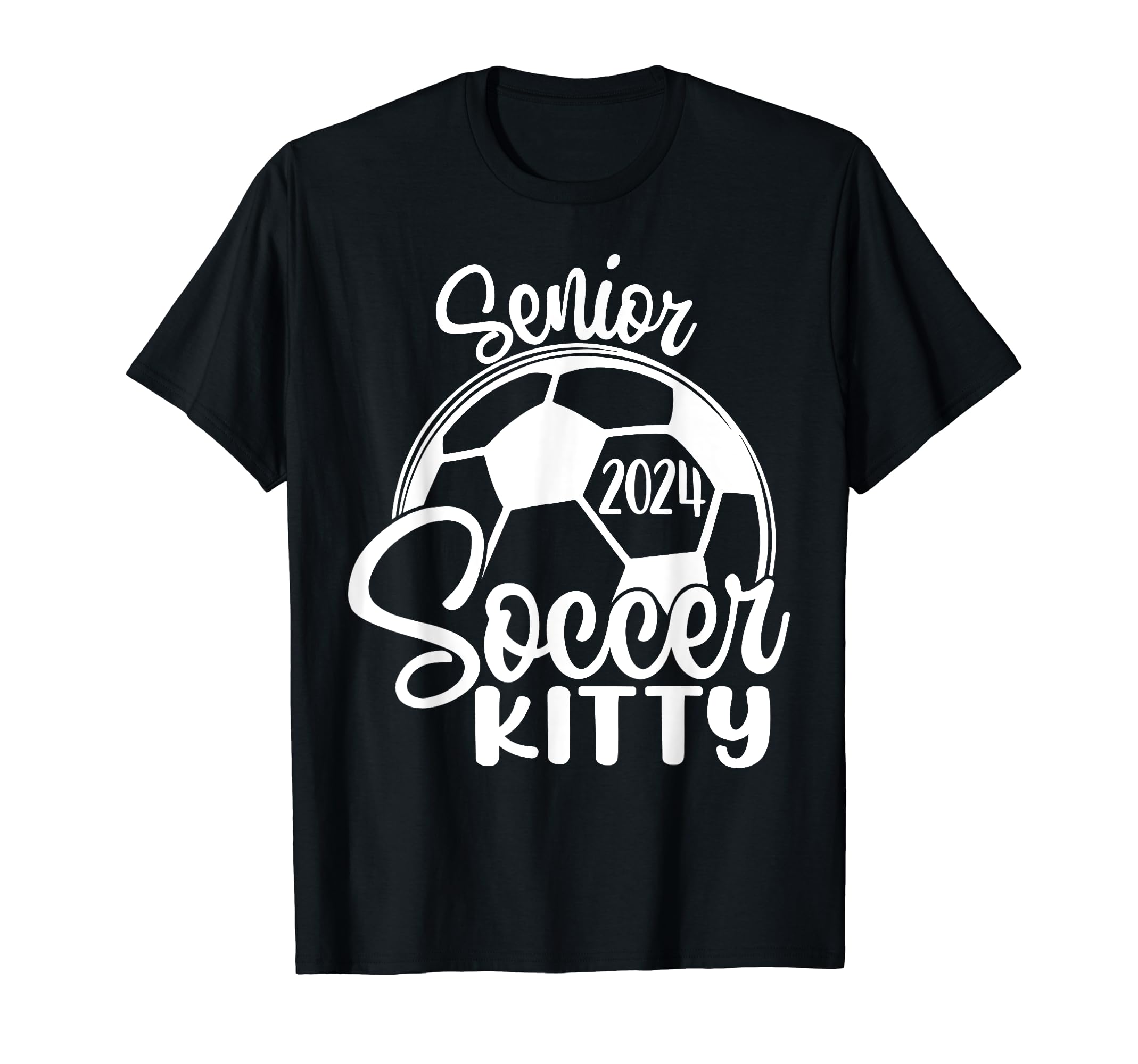 Senior Soccer Kitty 2024 Class 2024 T-Shirt - Aesthetic Graphic Men Women - T-Shirt, Sweatshirt, Hoodie