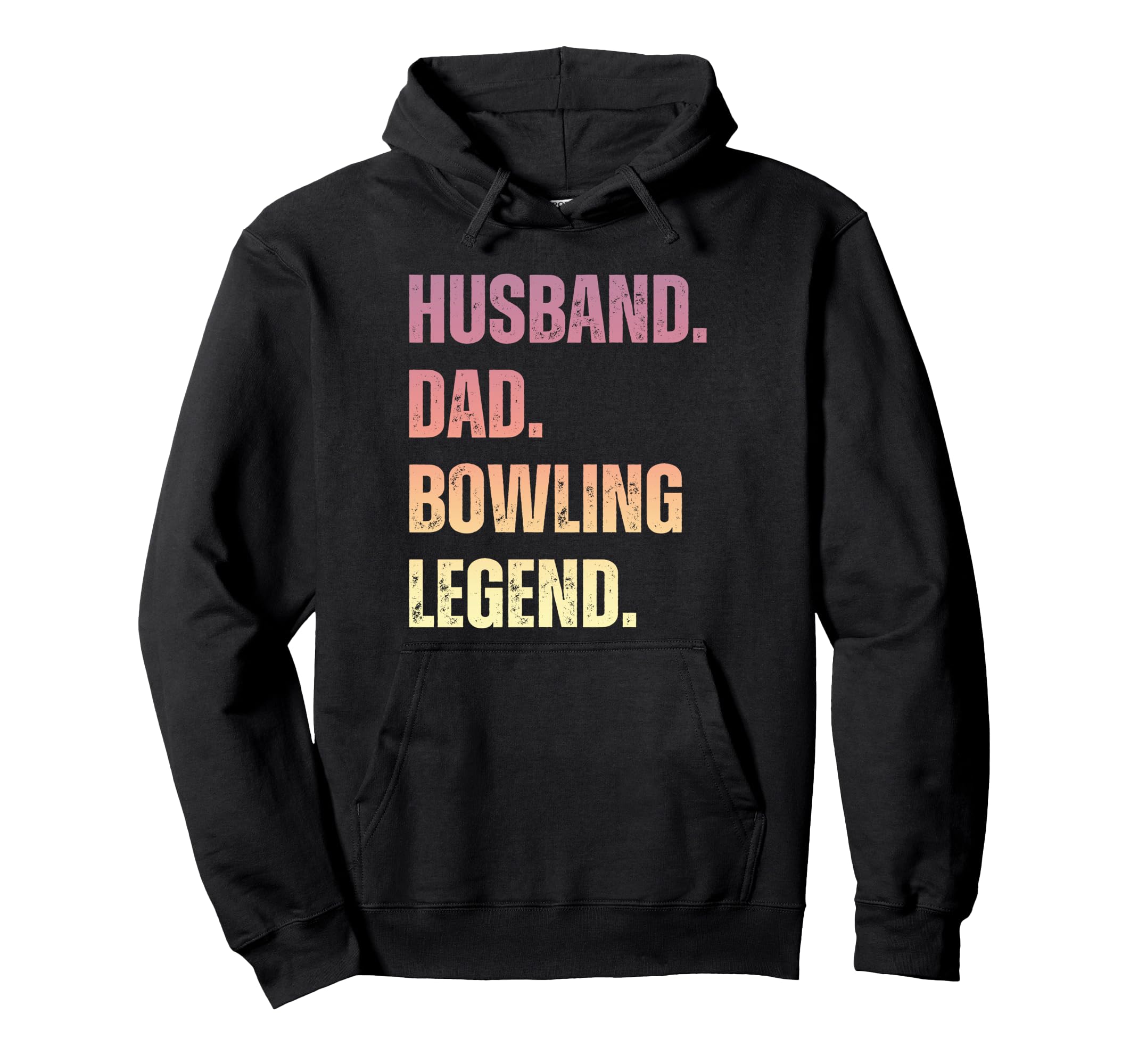 Husband Dad Bowling Legend Bowling Funny Hoodie - Trendy Graphic for Adults - T-Shirt, Sweatshirt, Hoodie