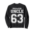 Number 63 Custom Proud Soccer Sweatshirt - Custom Art Print for Adults - T-Shirt, Sweatshirt, Hoodie